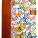 Altered Composition Book (Recycled) Hard Cover Butterfly Journal / Diary - Handmade (Butterflies/ Springtime/ Neon)