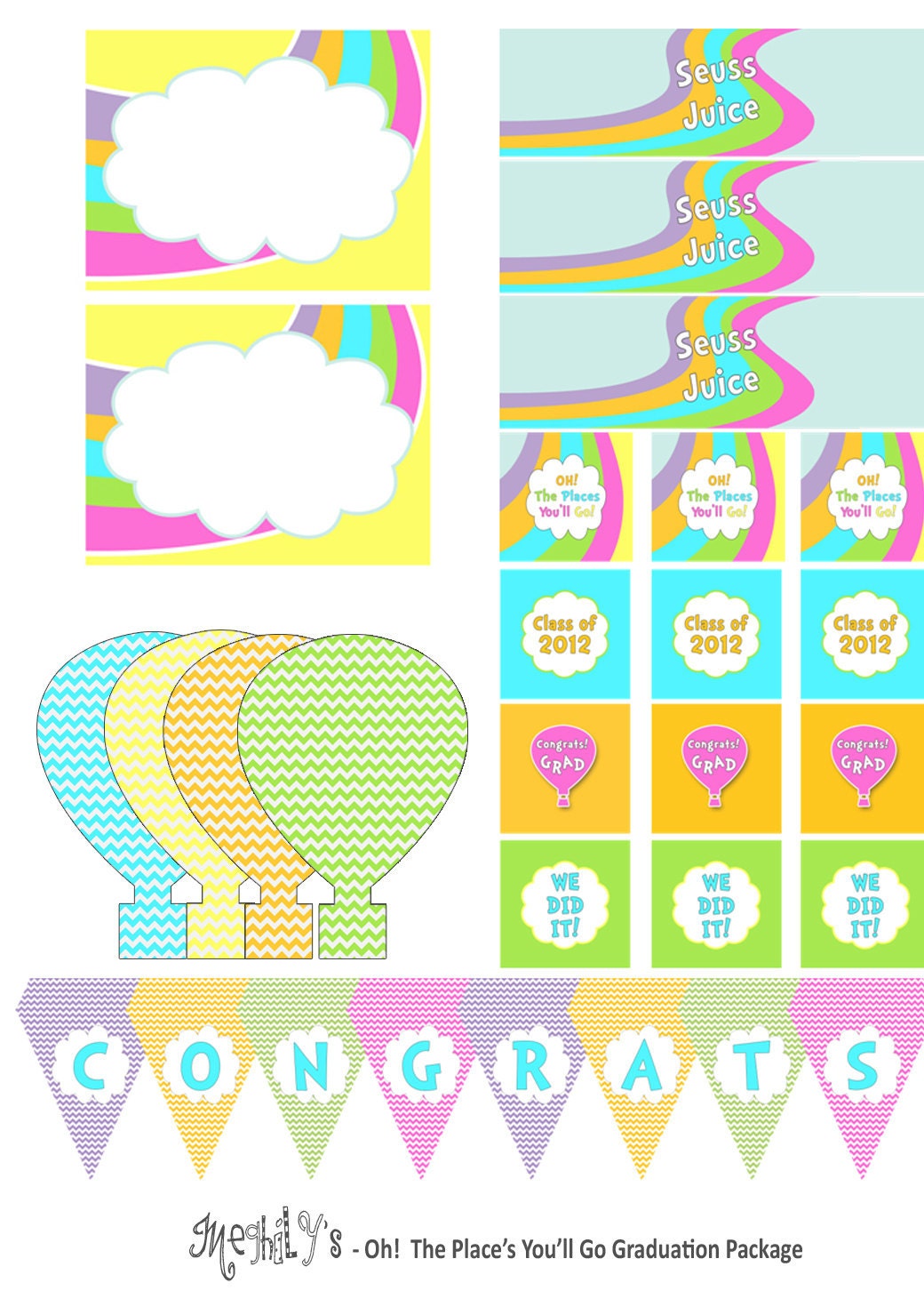 Oh, The Places You'll Go Printable Package Il_170x135
