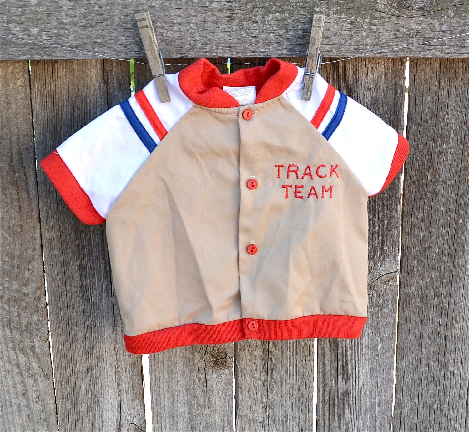 Vintage Track Shirt/ Jacket Size 12 Months - LindasTimeCompass