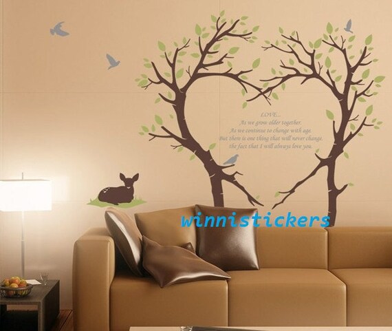 Vinyl Wall Decal Nature Design Tree Wall Decals Wall by WinneDEGIN