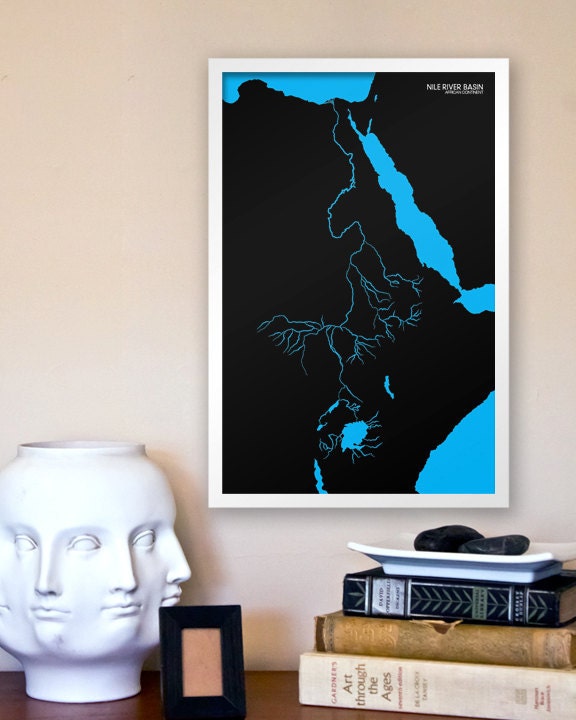 The Might of Nature: The Nile River- 11x17 Minimalist Art Geographical Print