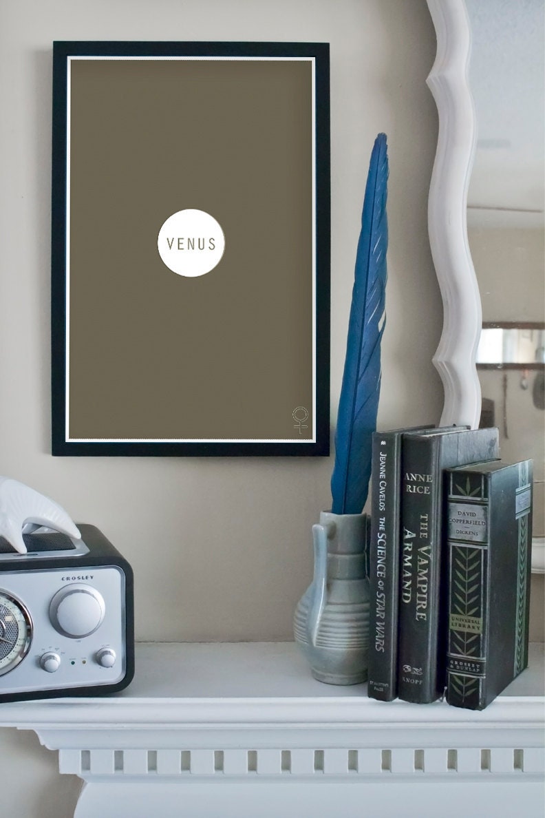 The Planets Series: Venus - Scientific Infographic Minimalist Poster Art