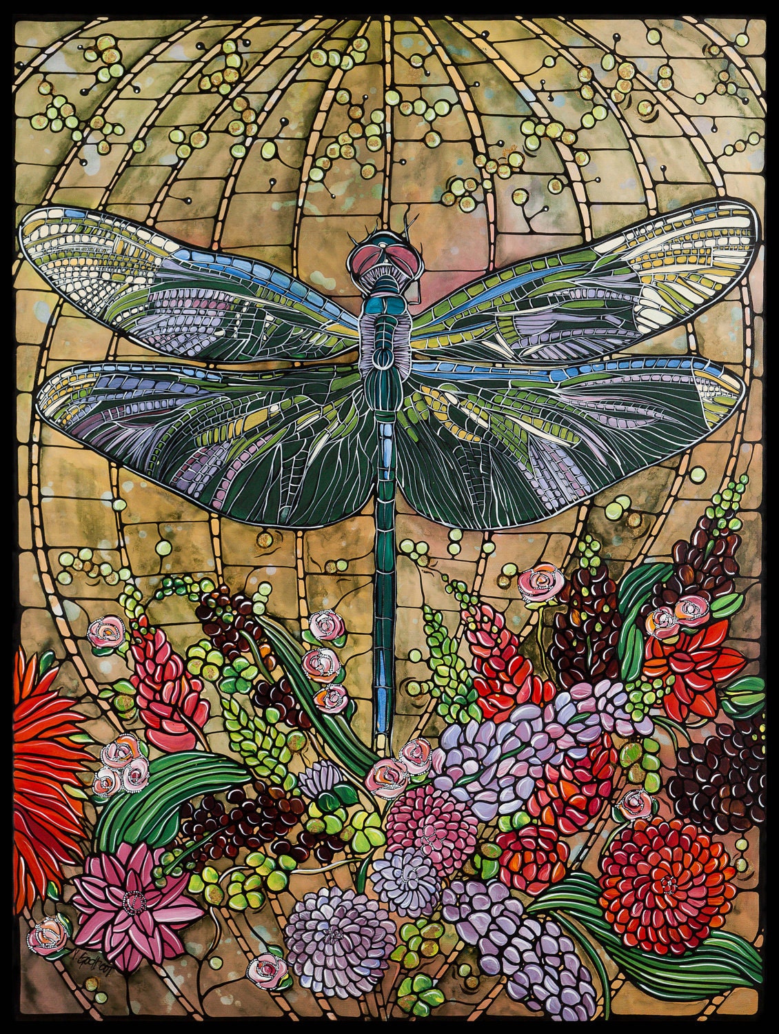 Popular items for Dragonfly art on Etsy