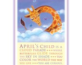 April's Child Print (Giraffe)