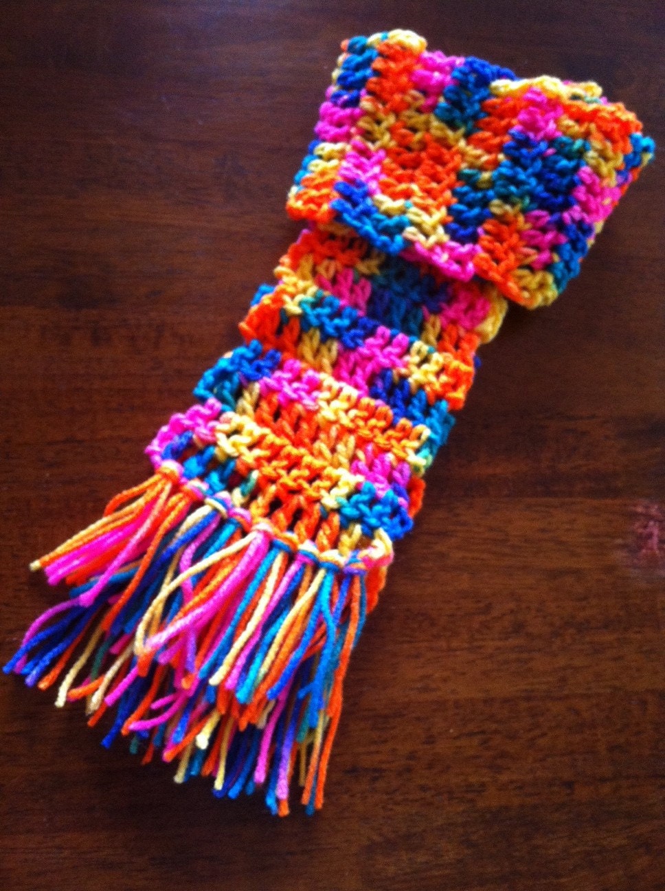 Multicolored Kids Crocheted Scarf