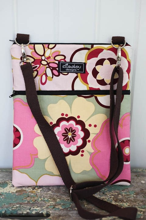Apple iPad Padded Sling Hip Bag Case Cover Pouch- Pink Kleo