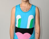 fitted empathetic eyes tank, a special shade of blue