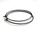 Black Hoop Earrings Handmade Large 1 1/2 Inch Black Hoops Rustic Minimalist Jewelry