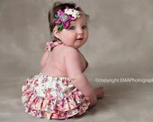 Instant Download Sewing Pattern - Ruffle Bum Baby Romper / Bubble