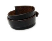 It's a Wrap Leather Cuff - Three Sizes, Adjustable, and Unisex- Choice of Color Leather