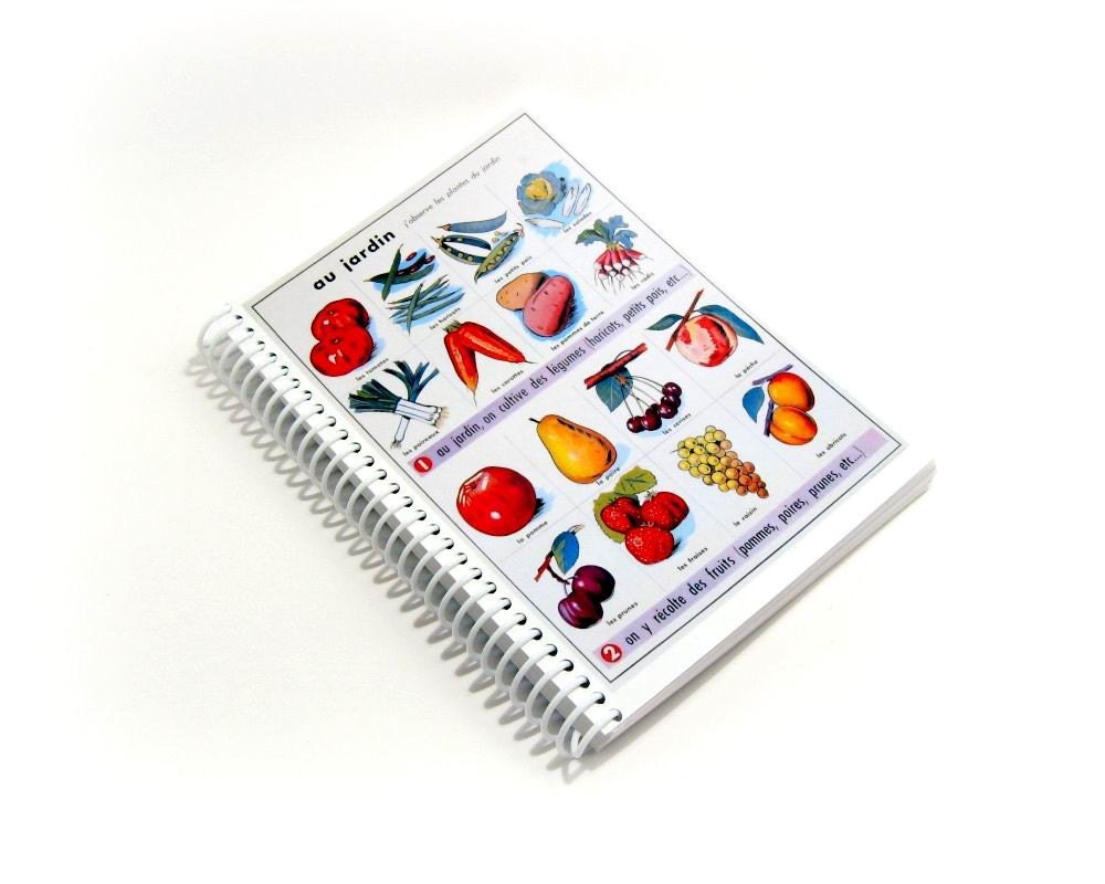 Garden Fruits and Vegetables - Notebook Spiral Bound (4x6)