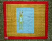 Yellow Rabbit baby blanket