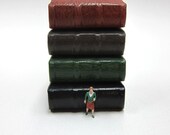 Miniature Brown Leather Book
