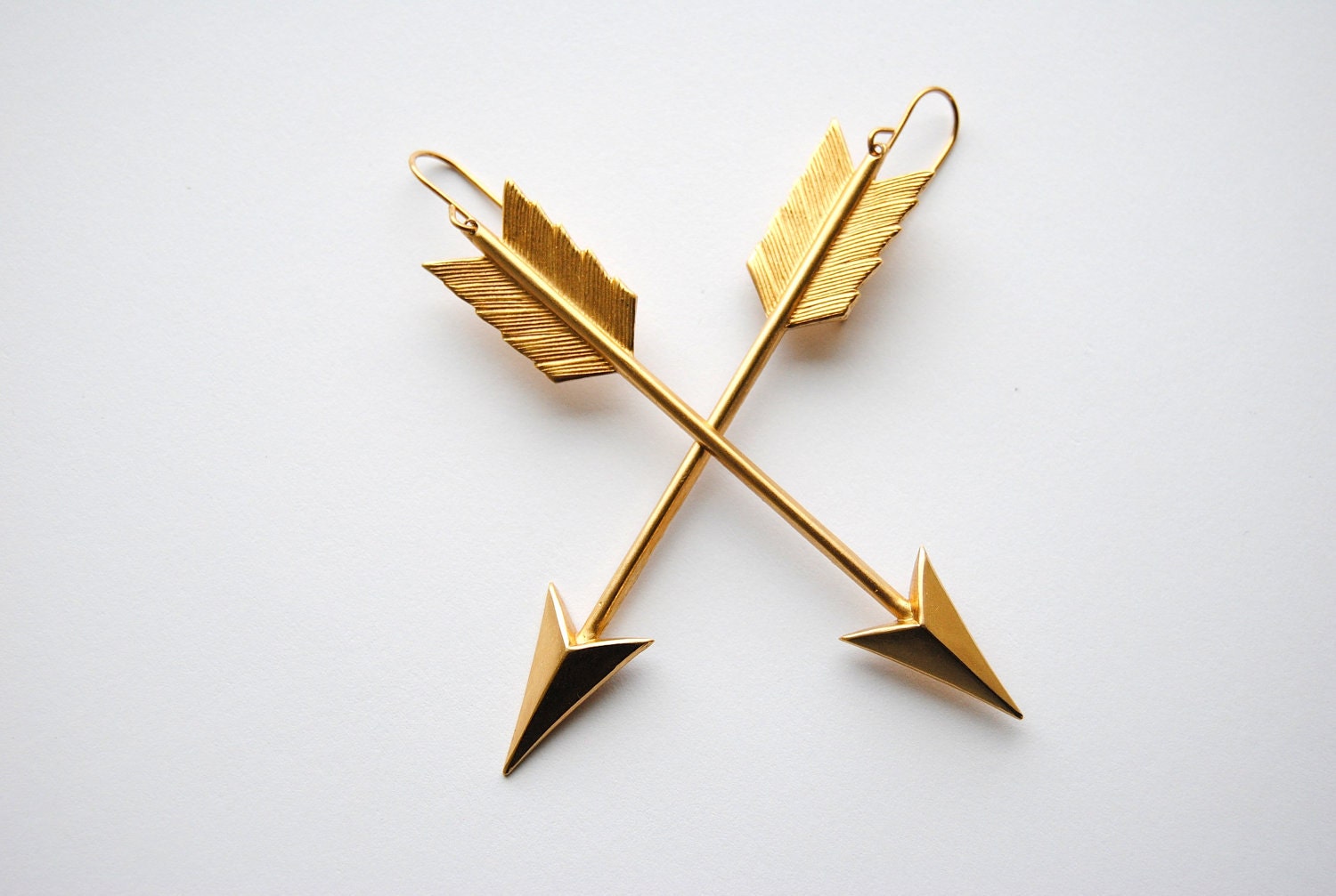 Large Arrow Earrings - Handmade Jewelry - Free Shipping in the US - Summer Fashion