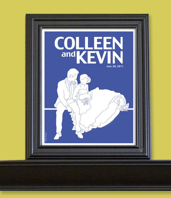 Silhouette Print 11x14 Custom Art Detailed