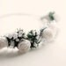 Wedding tiara, Bridal hair band, White flower crown, headpiece - PORTIA