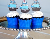 The PIRATE Collection - Custom Cupcake Toppers and Their Wraps from Mary Had a Little Party