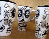 Salvador Dali' Skull Travel Mug for Everyday and Day of the Dead