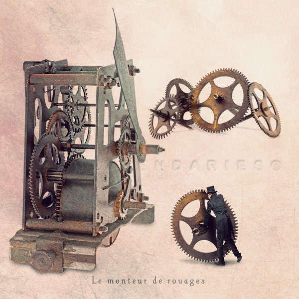 Still life photography, Steampunk, Steampunk watch, Industrial decor, Steampunk decor, Steampunk parts watch, Steampunk decor, 6x6 (15x15cm)