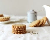 Olive oil fennel shortbread cookies