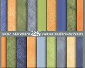 Instant Download--Tuscan Story Board Digital Backgrounds