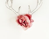 Antler illustration and Flower No. 4215