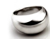 cheeky- sterling silver dome ring