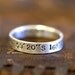 Personalized name ring