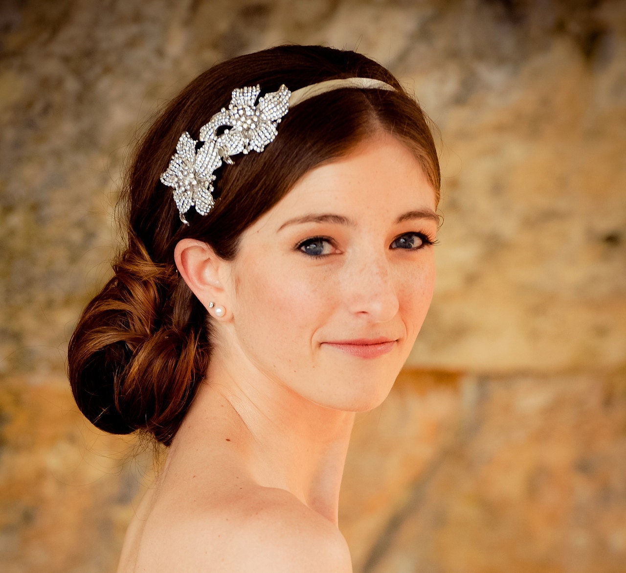 Wedding Accessories Hair Crystal Bridal Headband by Bethany Lorelle on Etsy THE LILIES