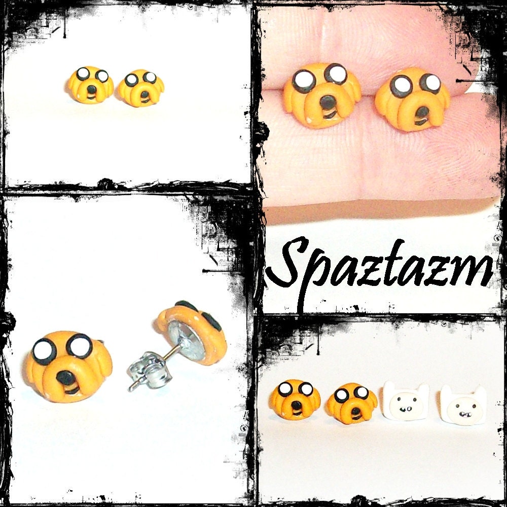 Jake time for Adventure Dog Stud earrings