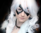 Black cat cosplay - leather mask - Excitement - Made to Order