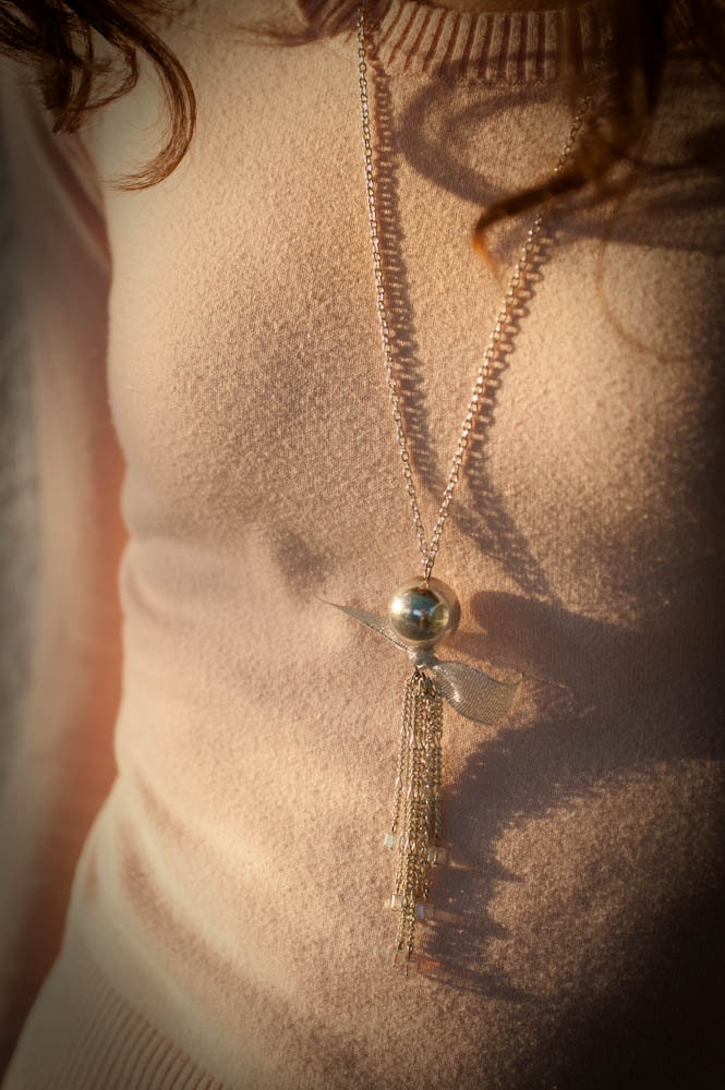 Silver Statement Necklace - Long Chain with tassel - Delicate pale silver vintage inspired - Seeing Stars - OOAK - Gift for her