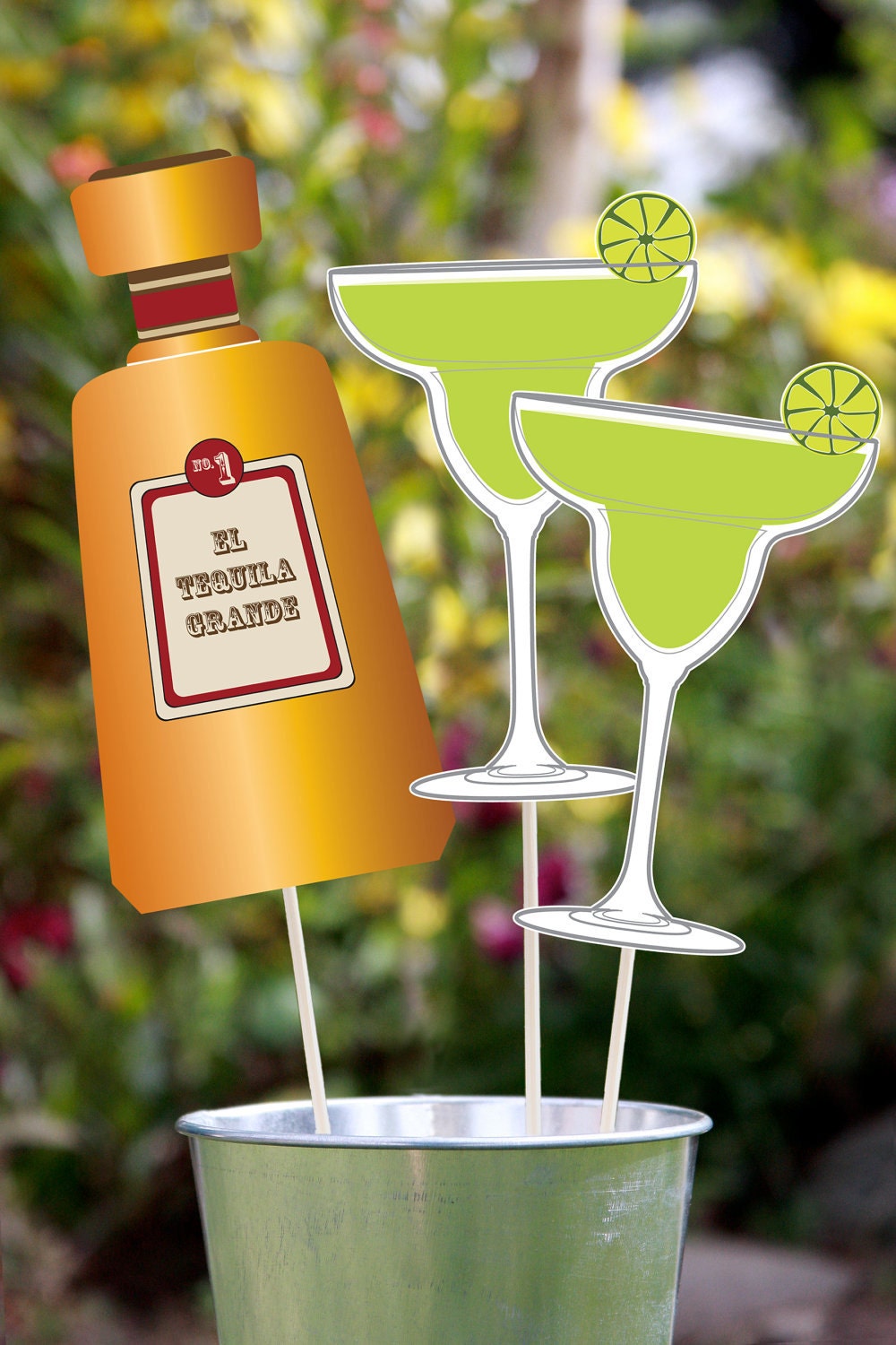 Cinco de Mayo Fiesta Printable PHOTOBOOTH PROPS - EDITABLE Text Instant Download