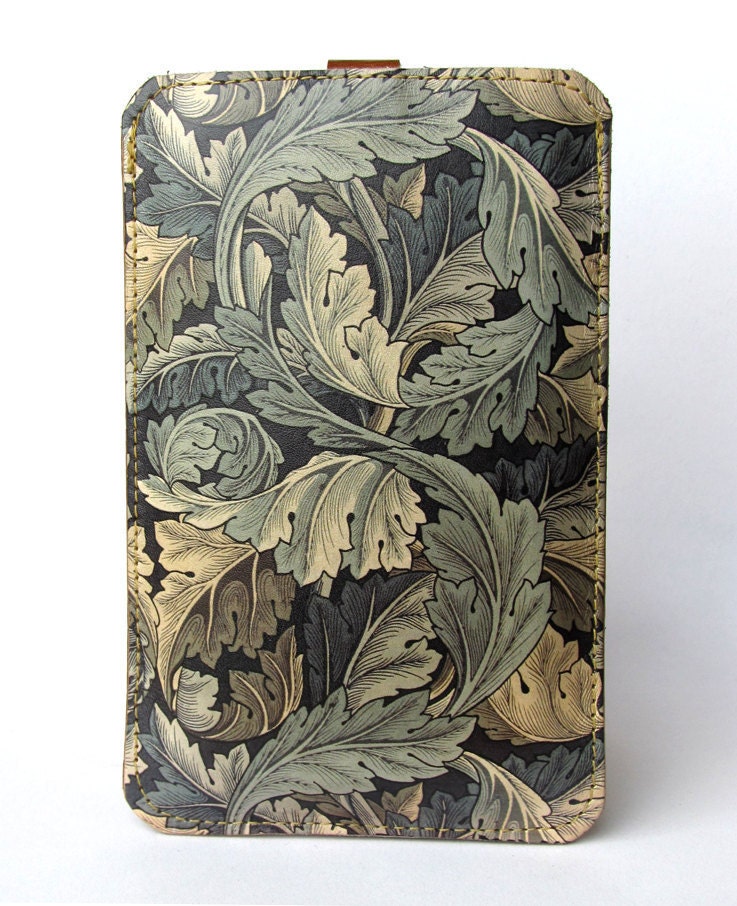 Leather iPhone case / iTouch case / HTC (Desire/Mozart) Case - William Morris design