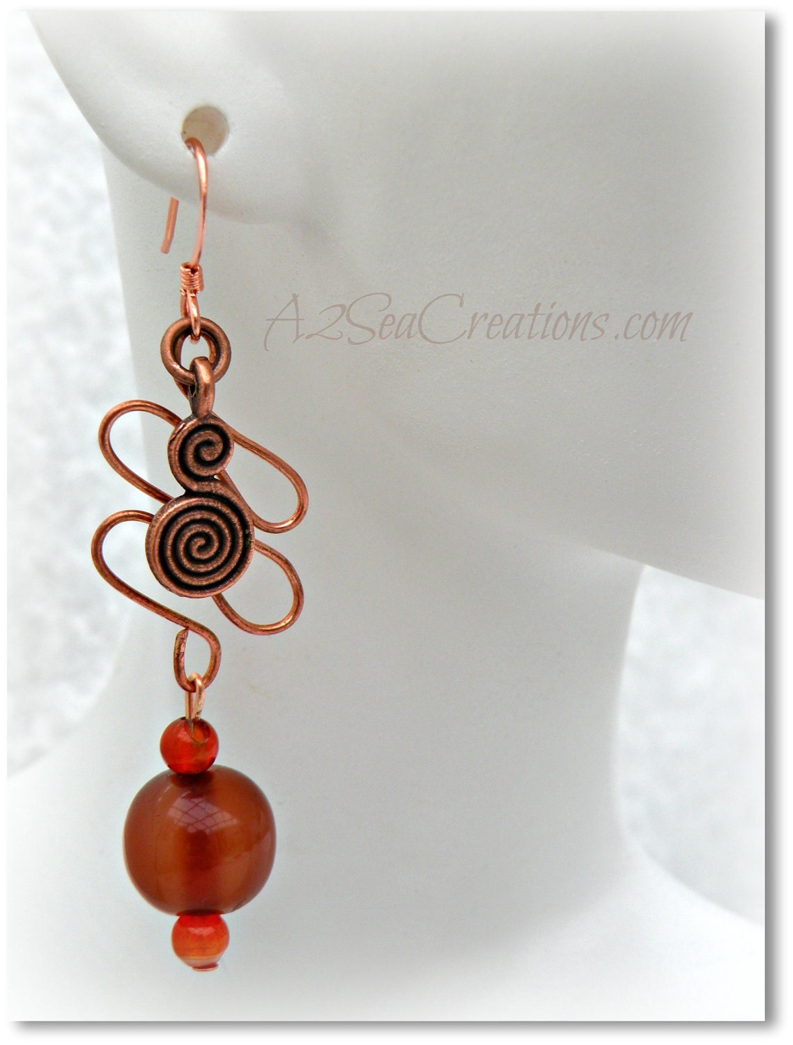 Antiqued Copper Boho Earrings