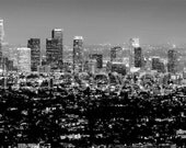 Los Angeles Skyline DUSK Griffith Observatory 12x36 Panoramic Photo Poster Cityscape