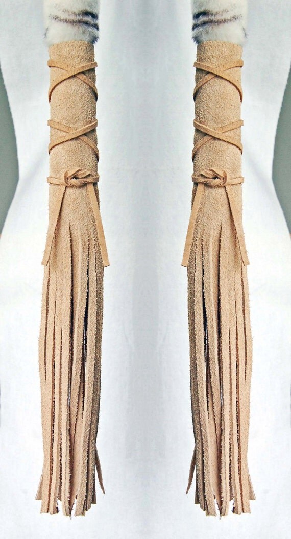 Items similar to Leather Hair Wraps Native American Inspired