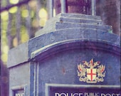 Surreal Sci Fi Photo "Time and Space" Blue London Telephone Box - Doctor Who TARDIS - British Travel Photography