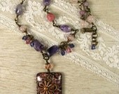Necklace in Pink and Purple "Gigi" - Featured in Jewelry Affaire Spring 2012 Issue