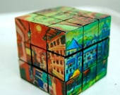 Rubik Cube Fun Decorative Art - Spain Camino de Santiago Paintings - Cool Novel Vintage Gift for Home, Corporate & All Occasions