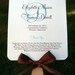 Wedding Program Fan - The Allison Sample with Wavy Handle