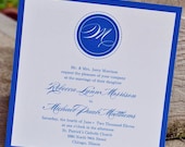 Medallion Wedding Invitation Set (Sample)