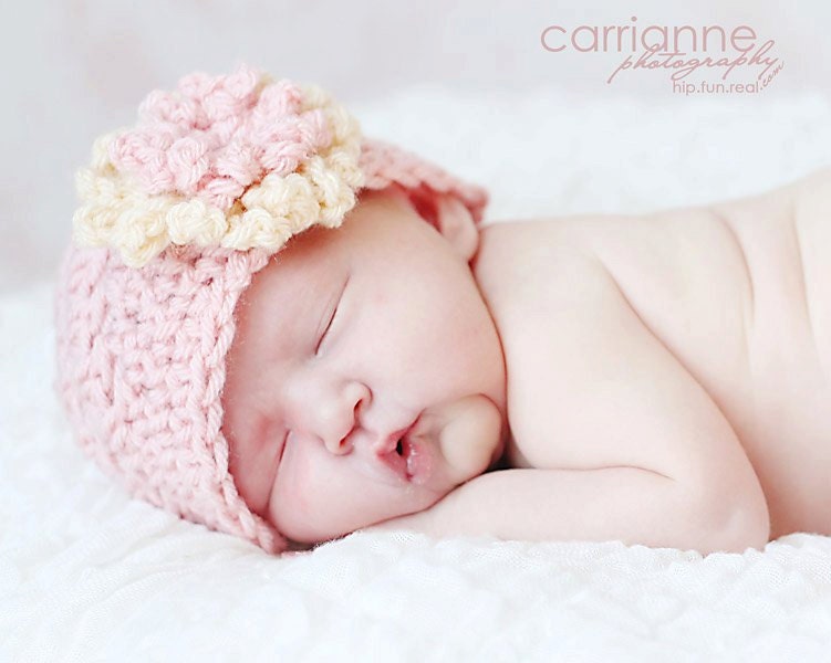 CROCHET PATTERN Pink Lemonade Beanie