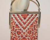 Vintage Art Deco Enameled Mesh Purse