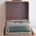 Smith Corona Vintage TypeWriter in case with key 1950's mad men Masculine decor vintage home office