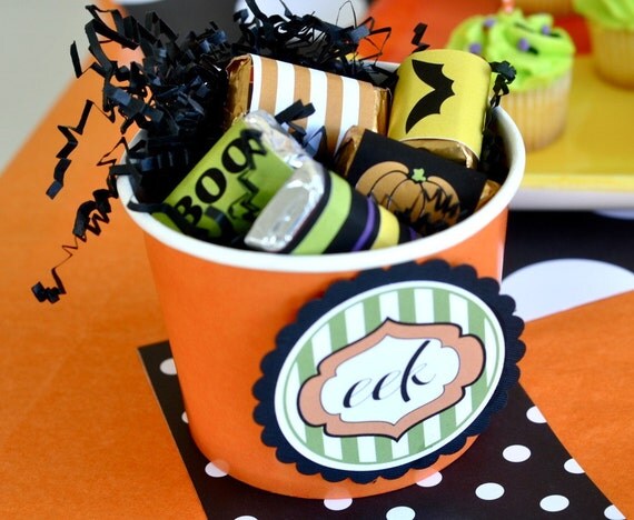 Halloween PRINTABLE Party Mini Candy Bar Wrappers (INSTANT DOWNLOAD) by Love The Day Il_570xn