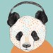 Polkadot Panda // A4 Print
