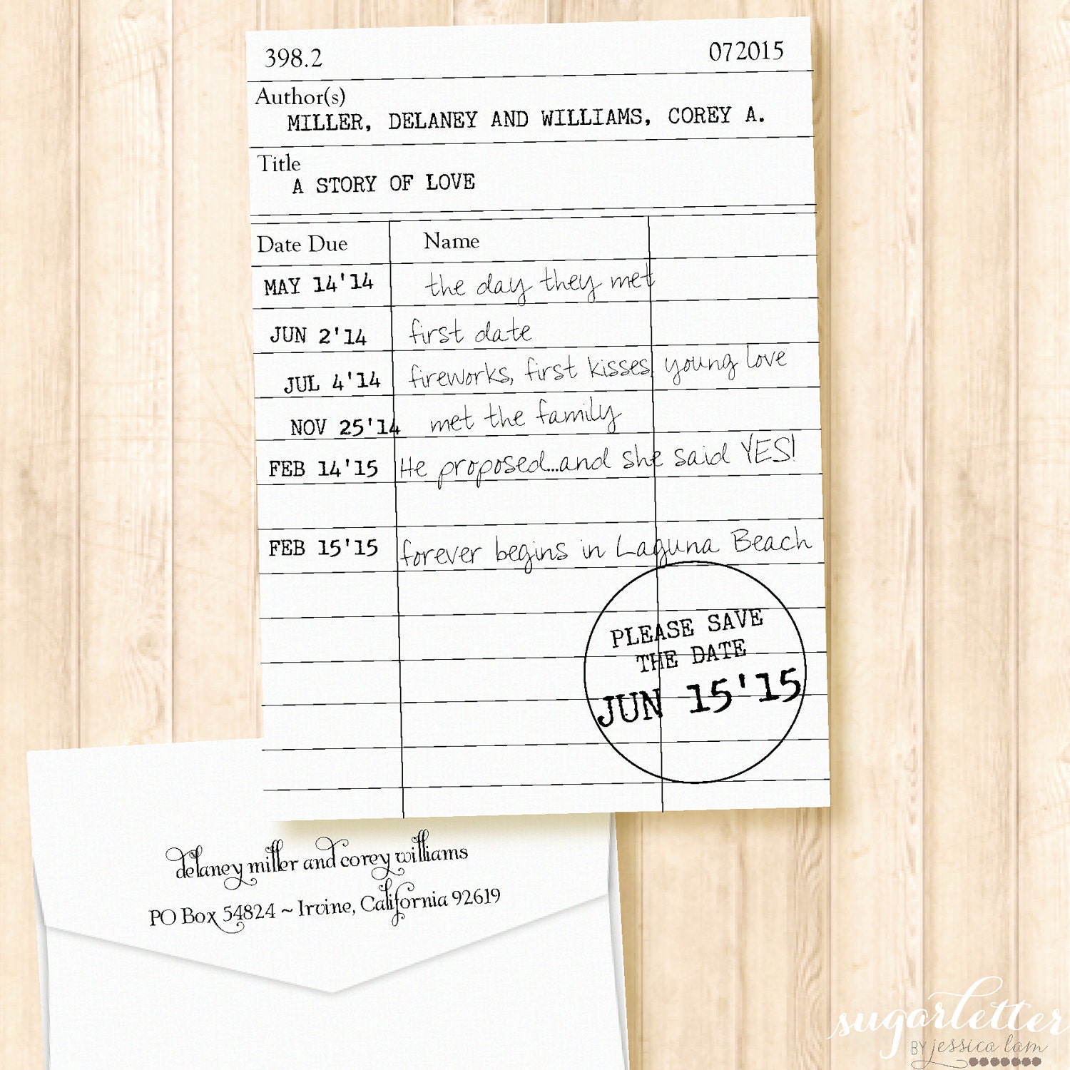Save the Date Cards - Delaney and Corey Collection