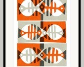 Before & After Fish by Lo Cole - Limited edition archival pigment ink print