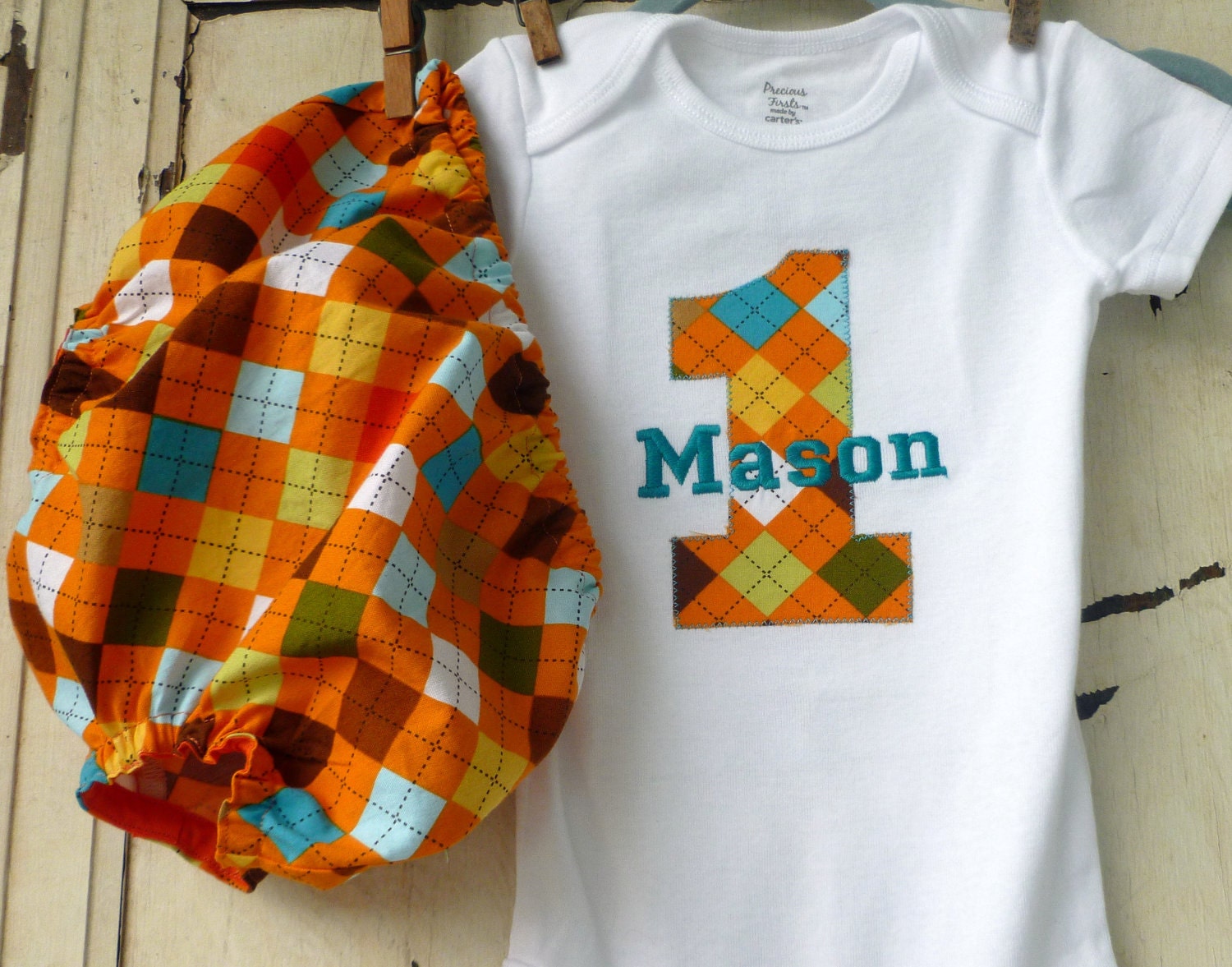 Boys Diaper Cover Birthday Outfit Photography Prop Cake Smash